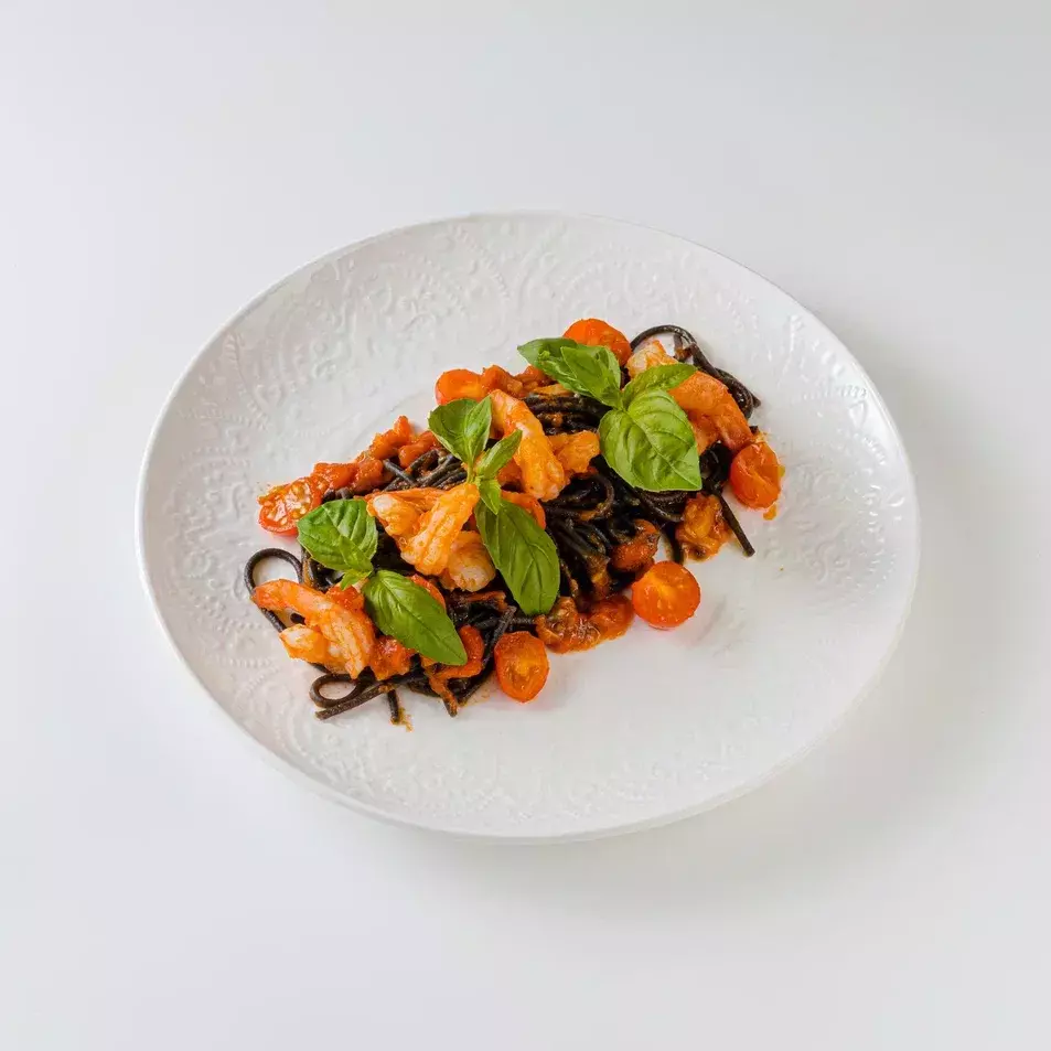 Паста Нери с морепродуктами