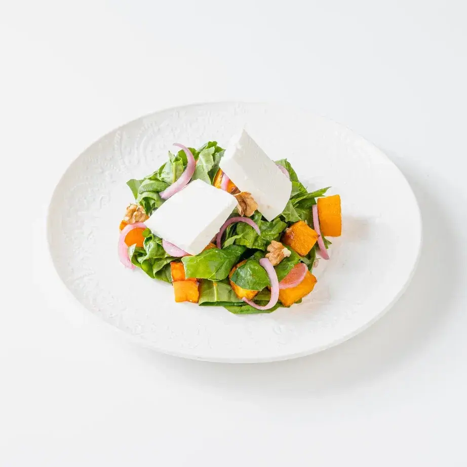 Салат Осенняя гречка с тыквой