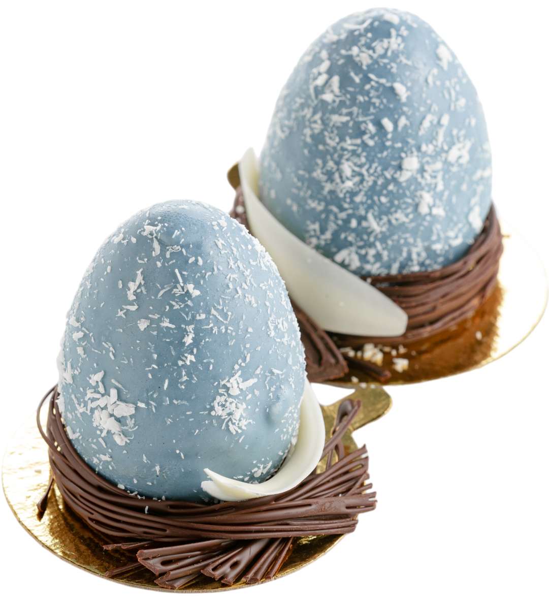 Пирожное Яйцо пасхальное голубое