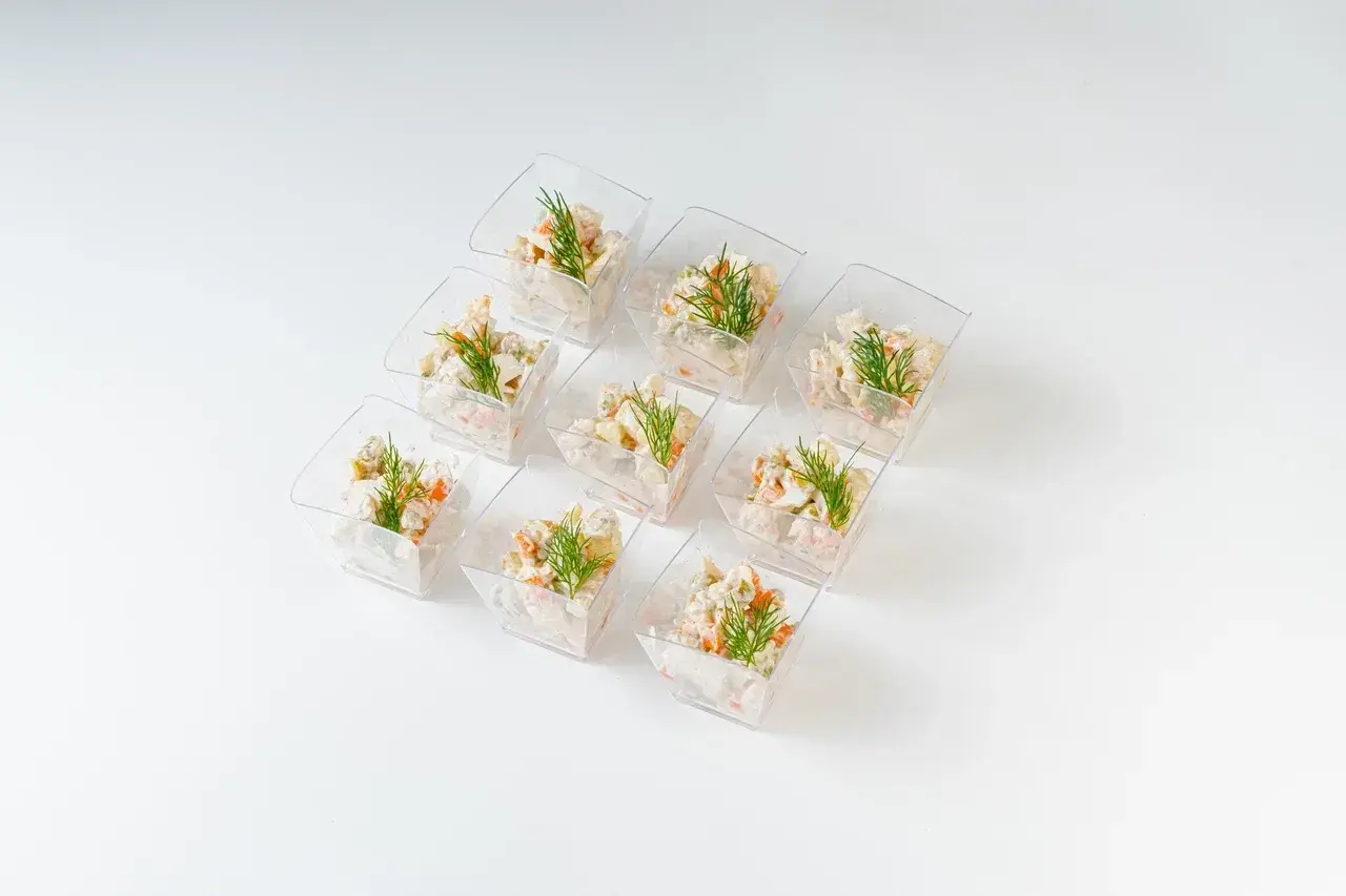 Салат Оливье с курицей 9шт.